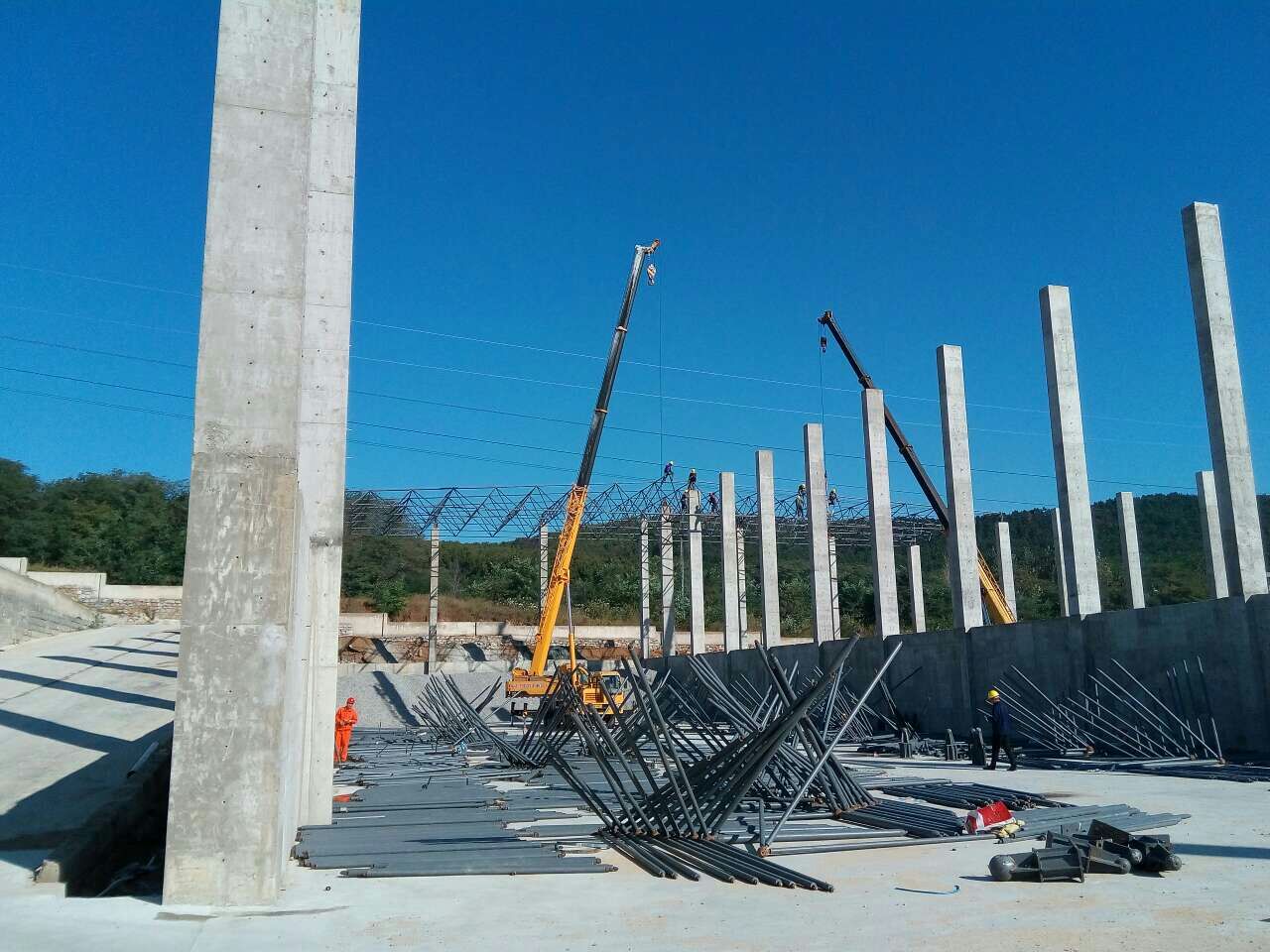 濮阳搅拌站网架